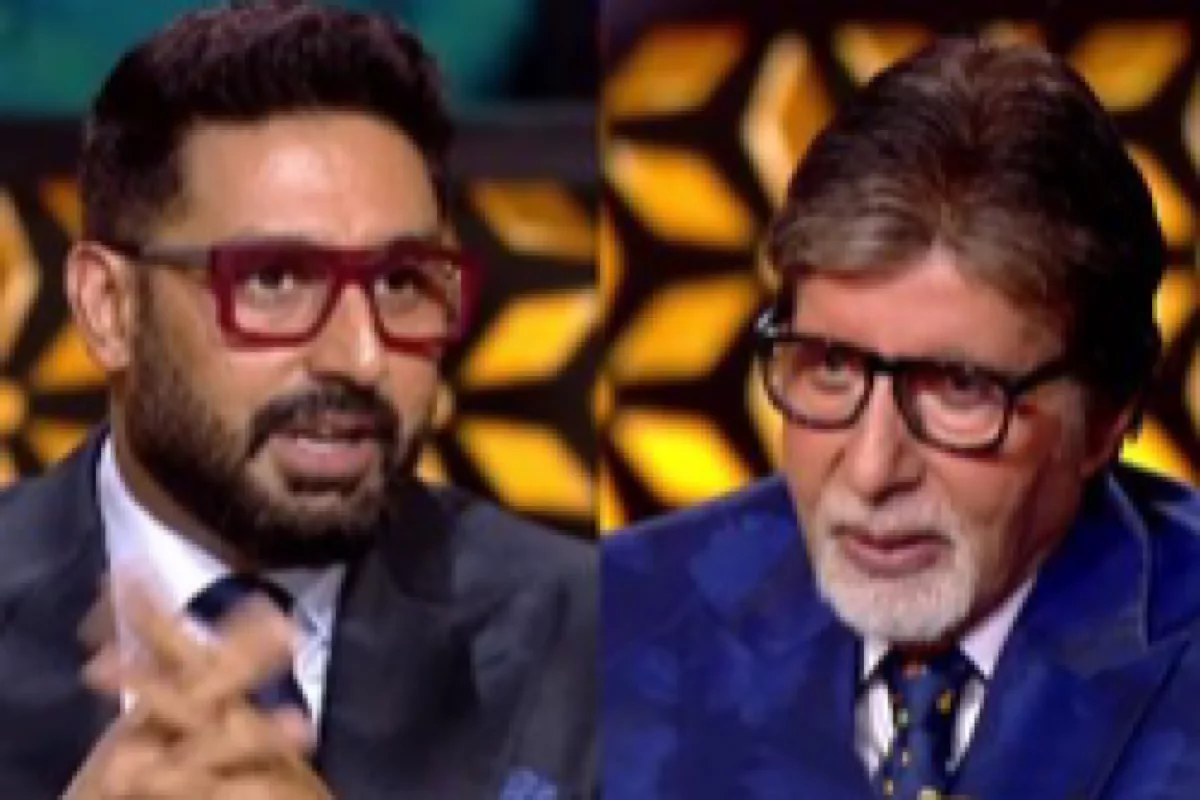 Abhishek to Amitabh: Whose shoes are those?