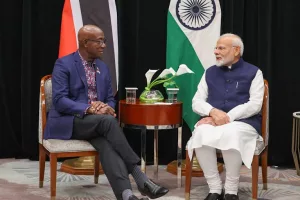 PM Modi holds bilateral talks with Trinidad and Tobago PM Keith Rowley