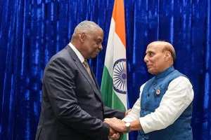 Defence Minister Rajnath Singh meets US Secretary of Defence