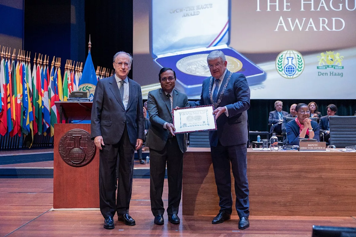 Indian Chemical Council wins 2024 OPCW-The Hague Award