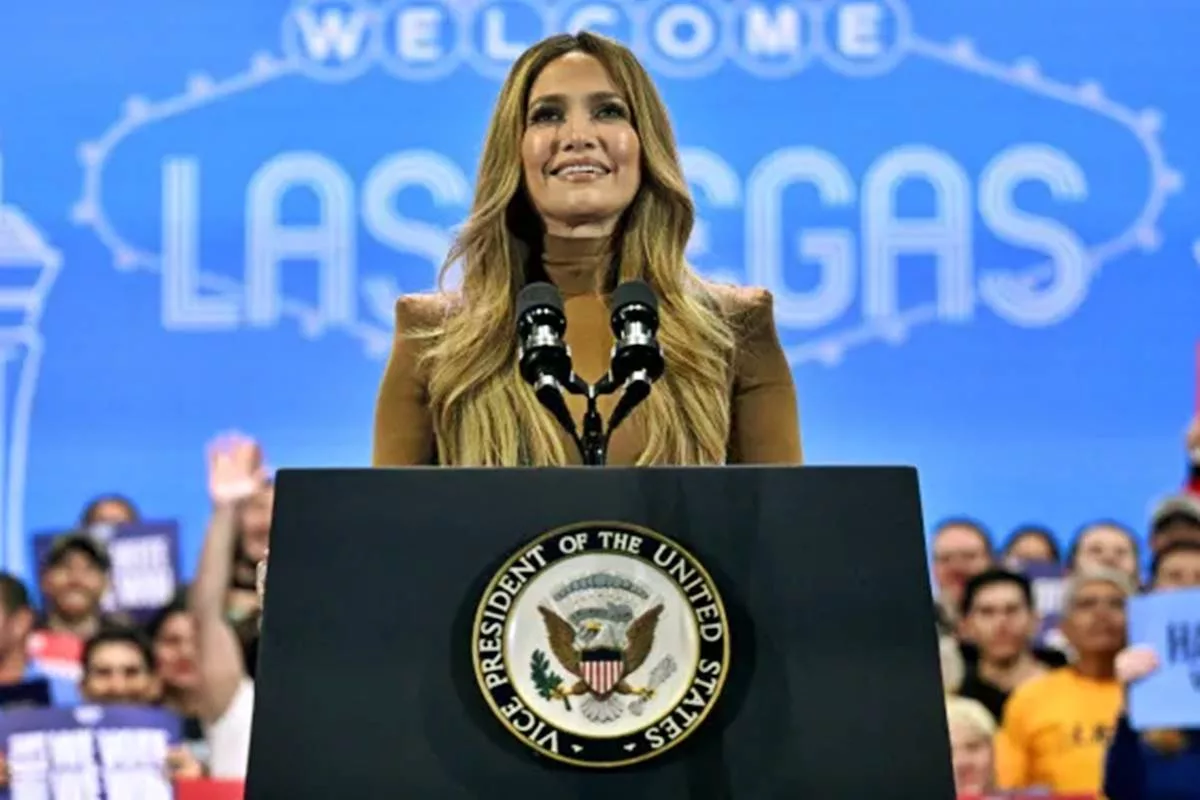 Jennifer Lopez rallies for Kamala Harris in Las Vegas