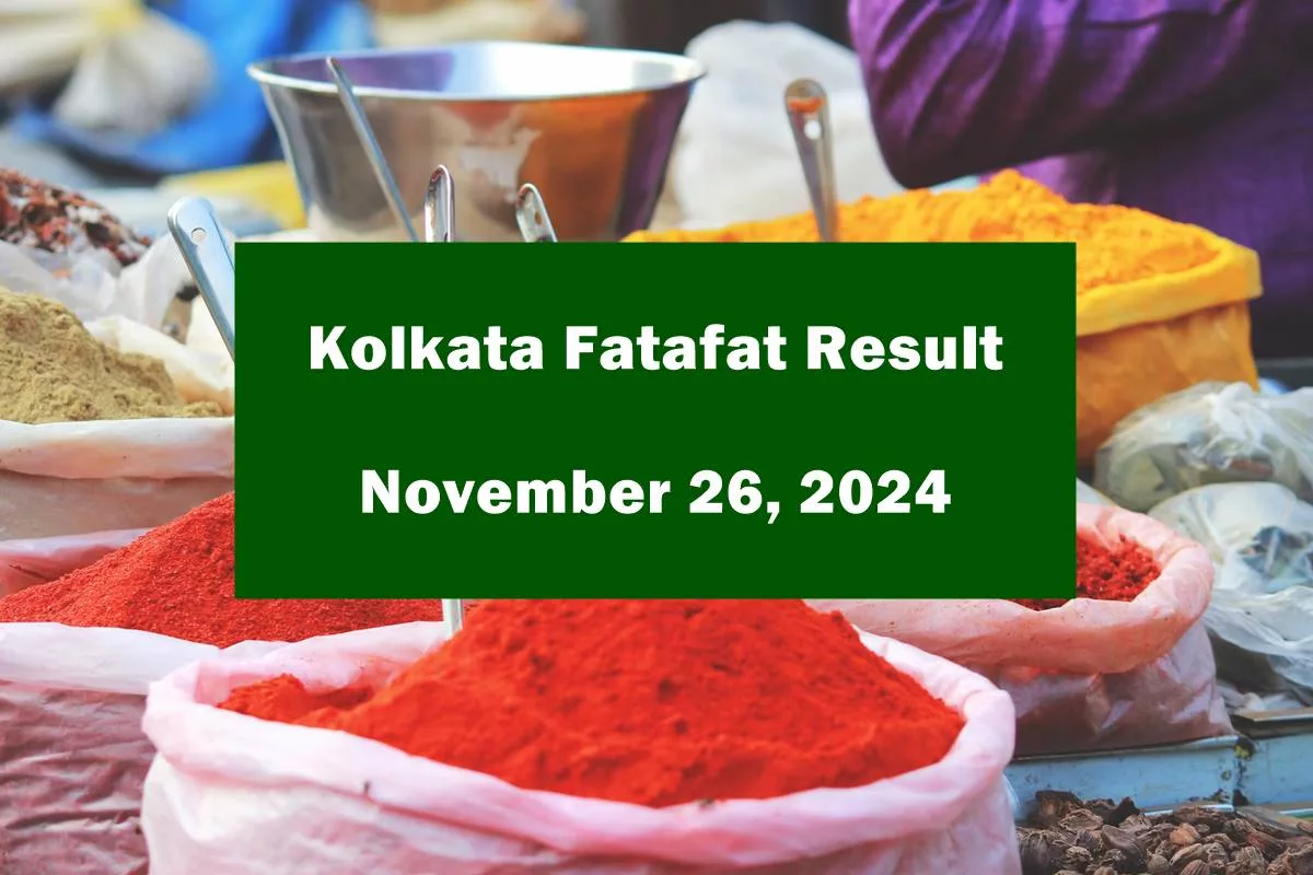 Kolkata Fatafat (Kolkata FF) November 26, 2024 result announced: Check winning numbers now