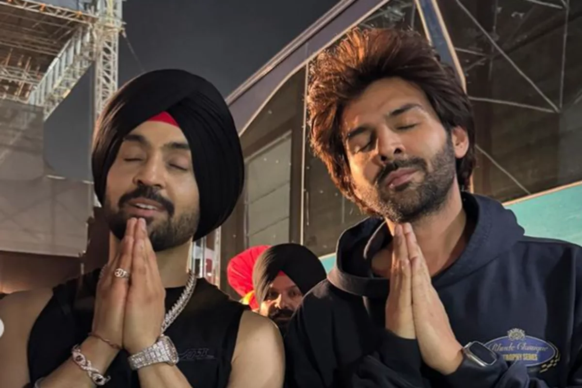 Kartik Aaryan and Diljit Dosanjh lit up the ‘Dil-luminati’ stage in Ahmedabad