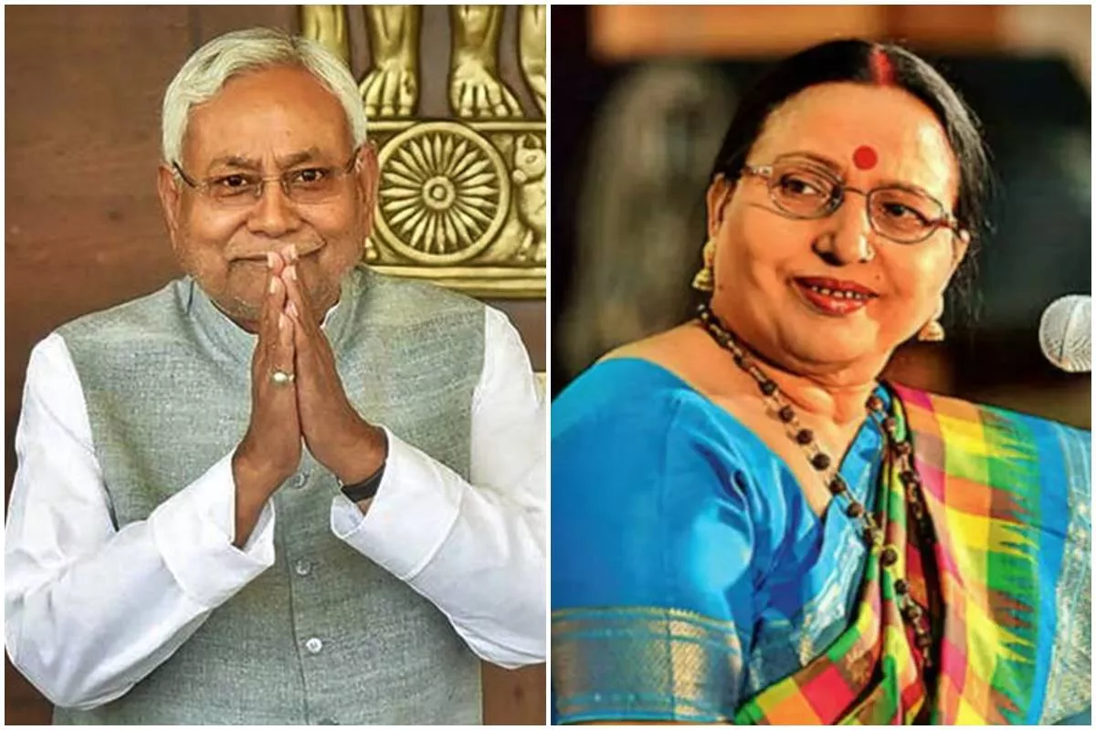 Sharda Sinha’s last rites: Nitish Kumar announces state honours