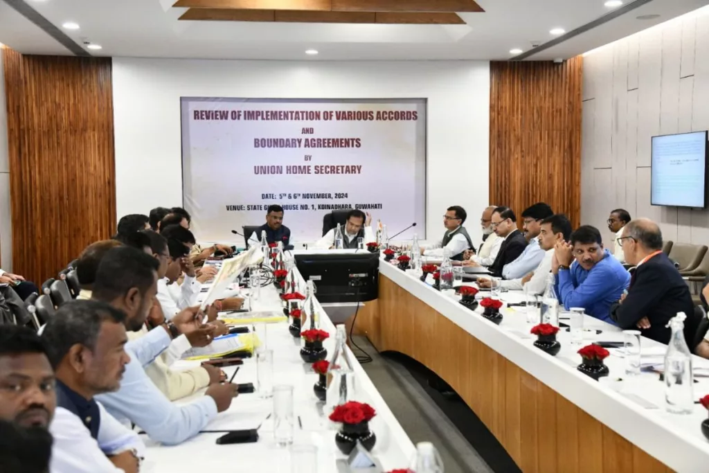 Union Home Secretary, Reviews, Border Agreement, Meghalaya, Arunachal Pradesh