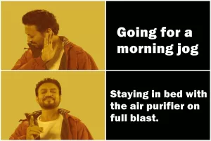 delhi pollution memes