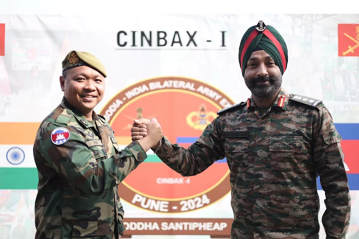 Live firing, counter-terrorism drills at Cambodia-India Army Exercise CINBAX-I