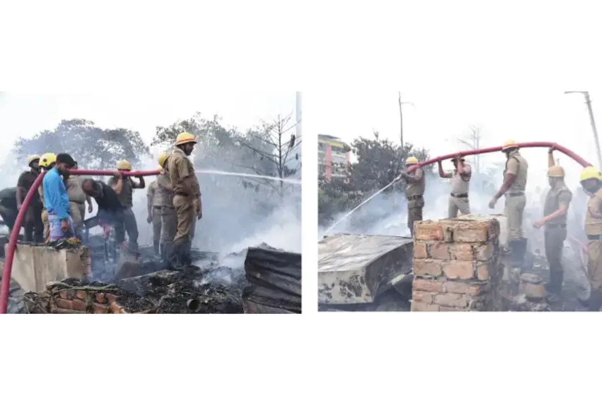 Devastating fire engulfs Topsia slum, over 100 shanties destroyed