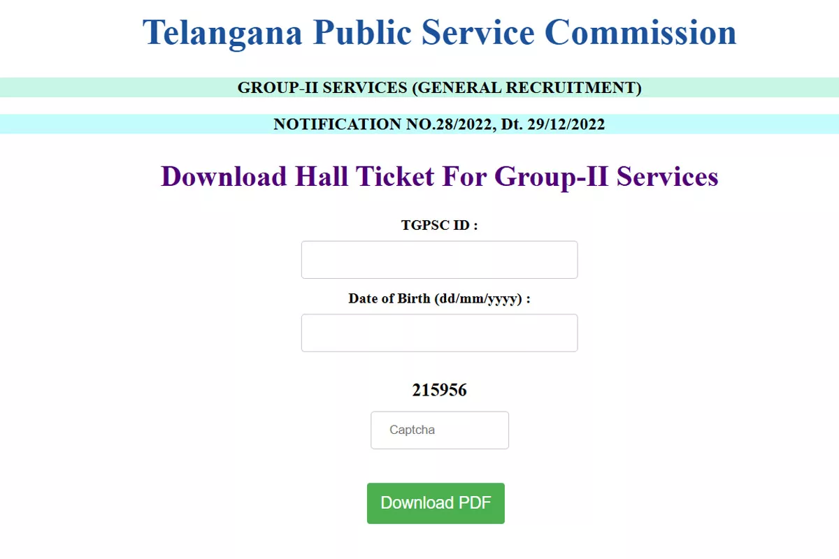 TSPSC Group 2 Admit Card/Hall Ticket 2024 released online at tspsc.gov.in | Download Now