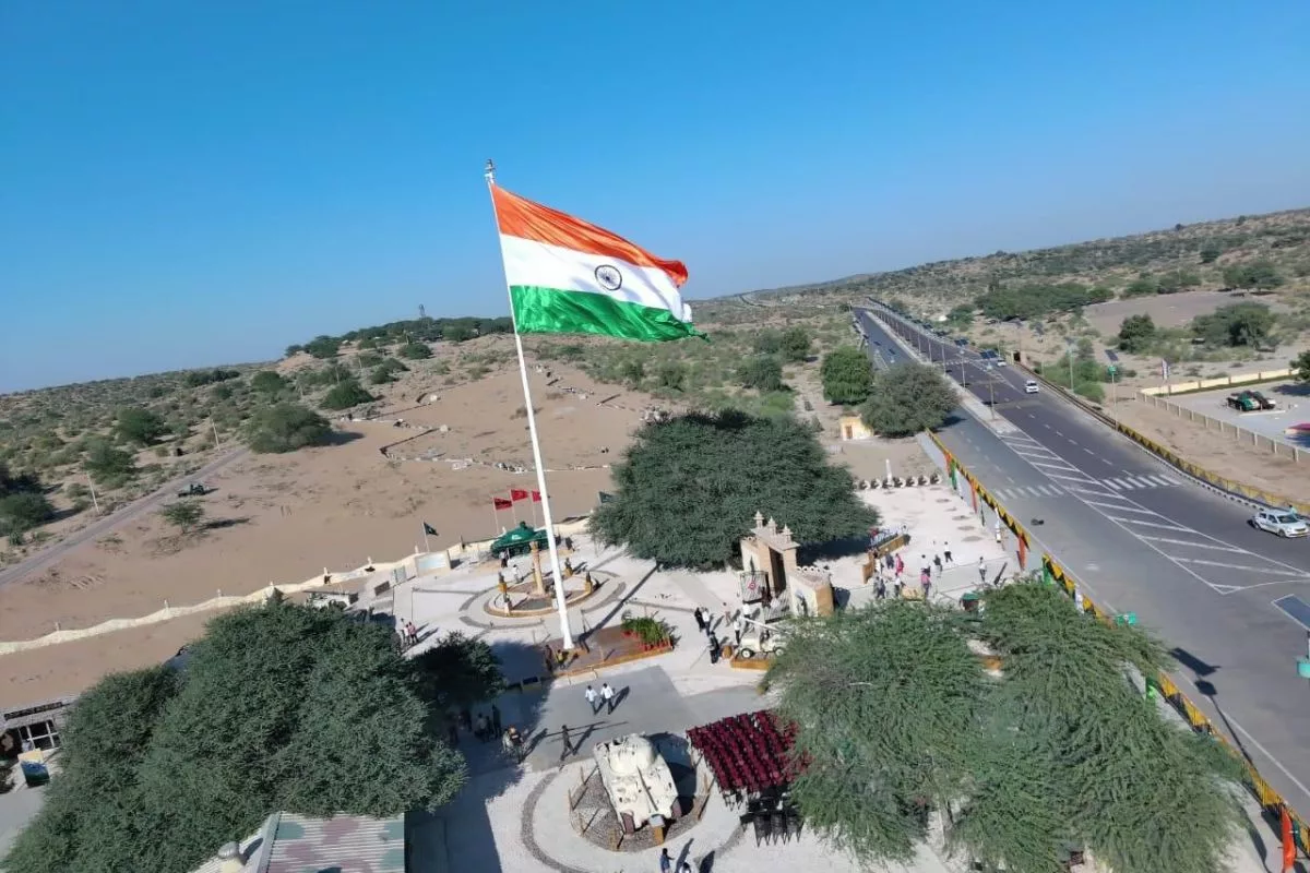 108-Foot National Flag Unfurled at Laungewala to Honor 1971 Indo-Pak War Heroes