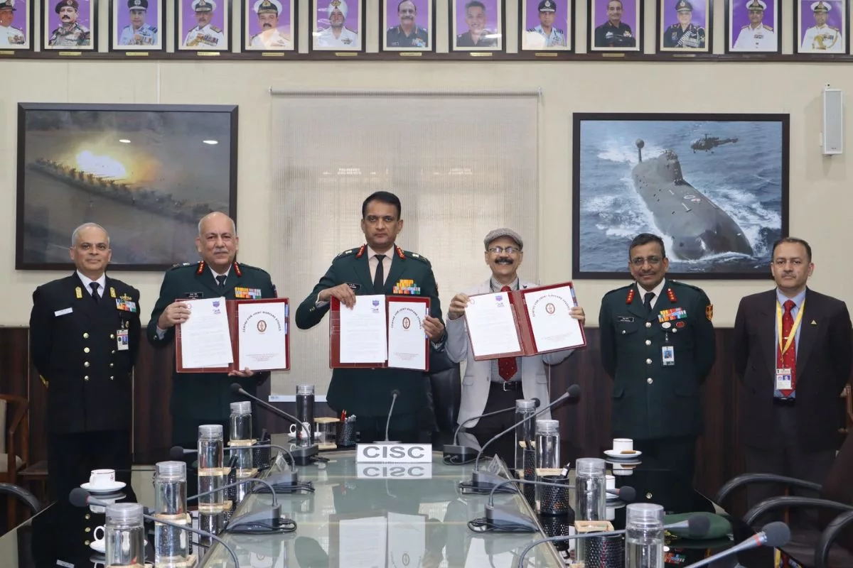 CENJOWS, MCMM sign MoU to boost indigenisation & standardisation for Indian Defence Forces