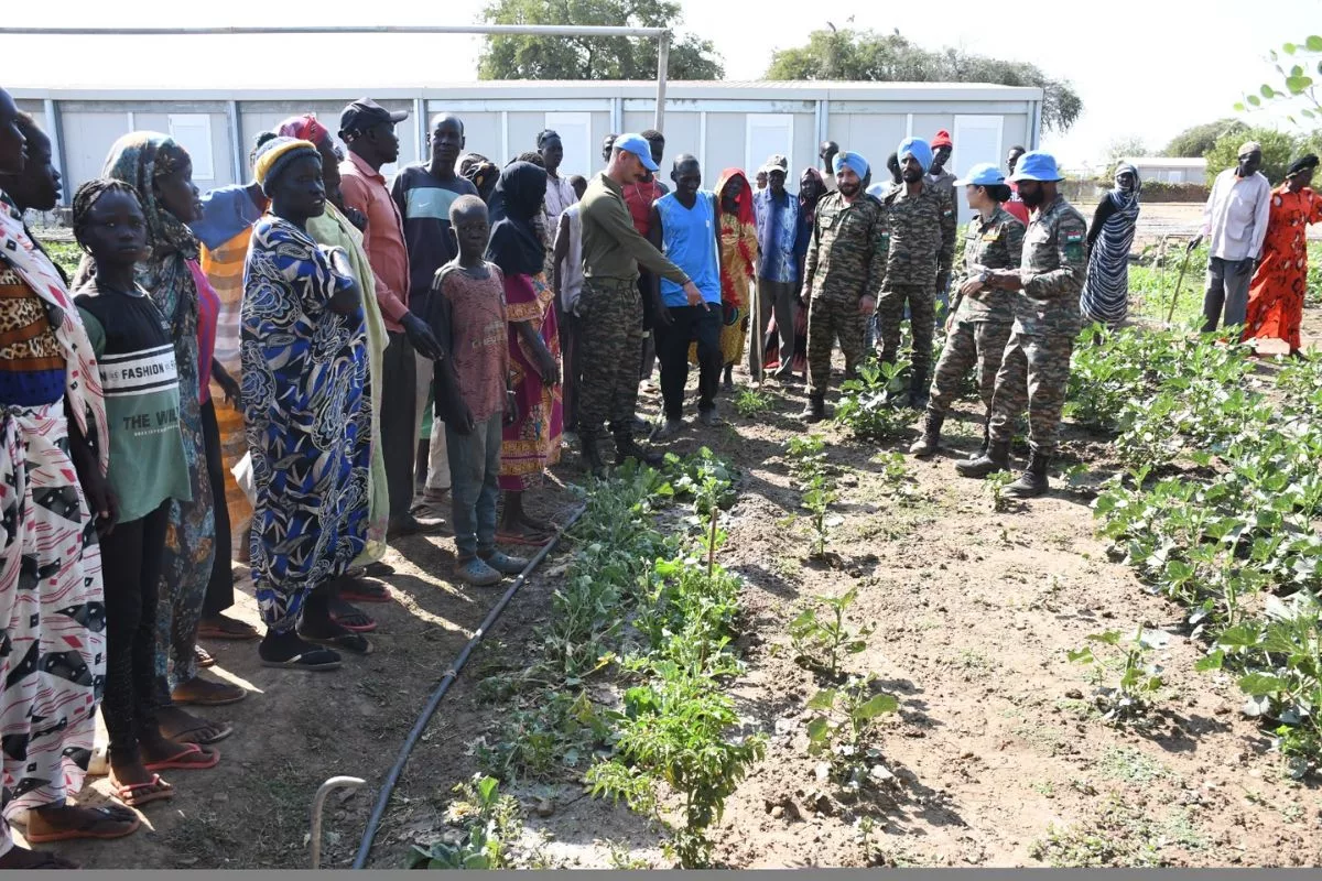 Indian Peacekeepers Promote Sustainable Farming in Abyei Village