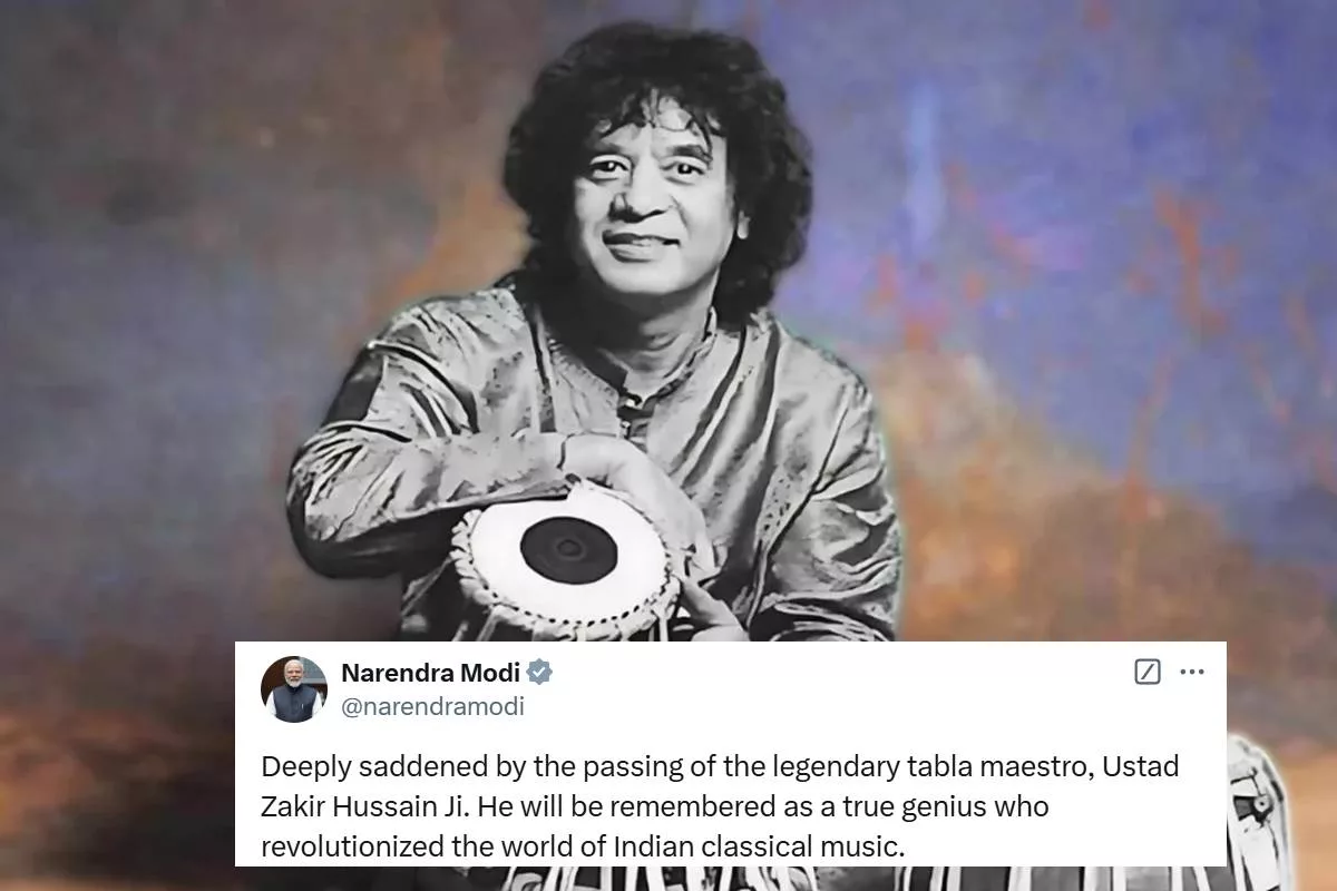 PM Modi mourns the loss of tabla legend Zakir Hussain