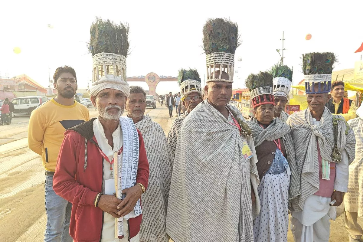 Ramnami followers adorned with ‘Ram’ tattoos to participate in Mahakumbh rituals