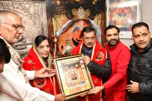 Arvind Kejriwal visits Salasar Balaji temple in Rajasthan