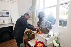 Lok Sabha Speaker Om Birla visits Dr Ambedkar Museum in London