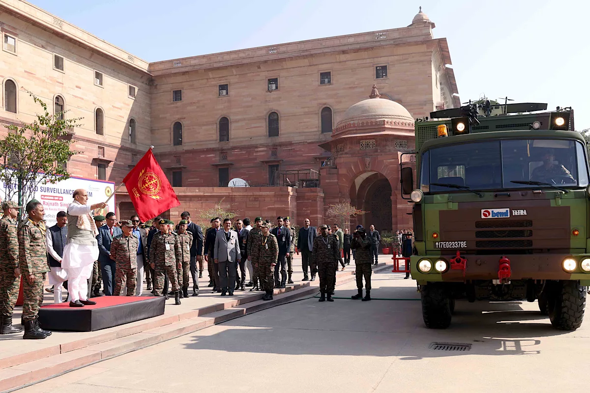 Rajnath Singh flags off SANJAY — The Battlefield Surveillance System