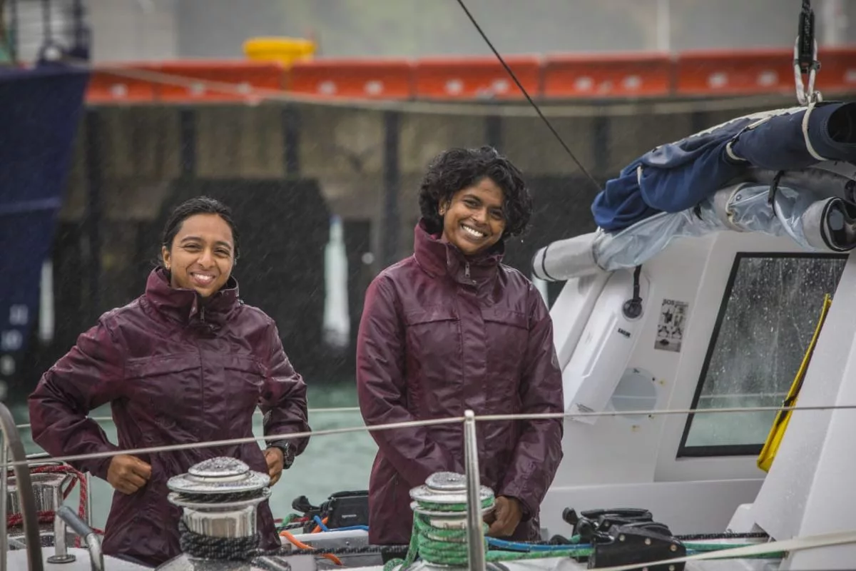 INSV Tarini departs New Zealand for double-handed circumnavigation expedition