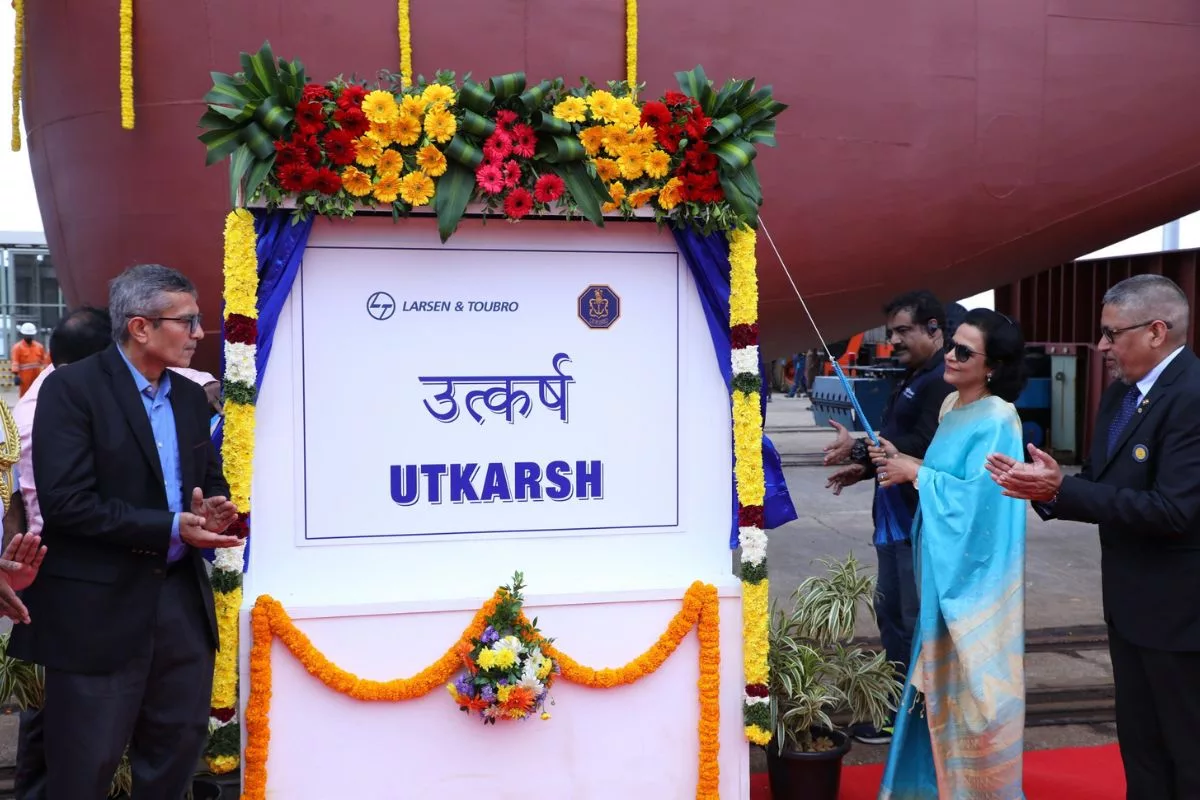 Indian Navy’s second multi-purpose vessel ‘Utkarsh’ launched