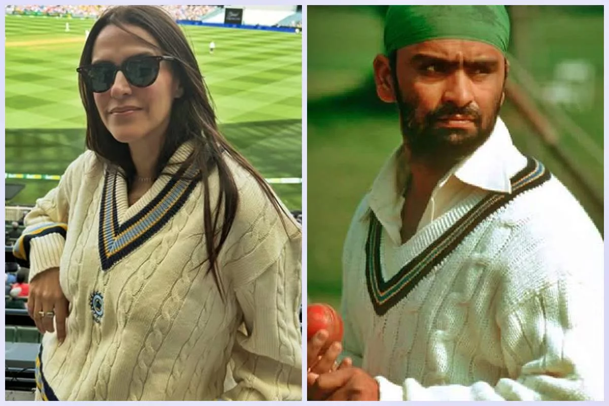 Neha Dhupia wears Bishan Singh Bedi’s iconic sweater in emotional tribute