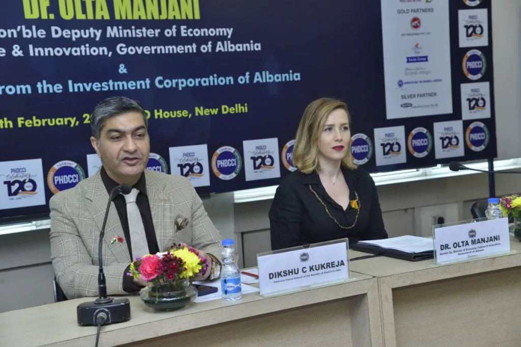 Direct air route ,Tirana, New Delhi ,Albanian minister