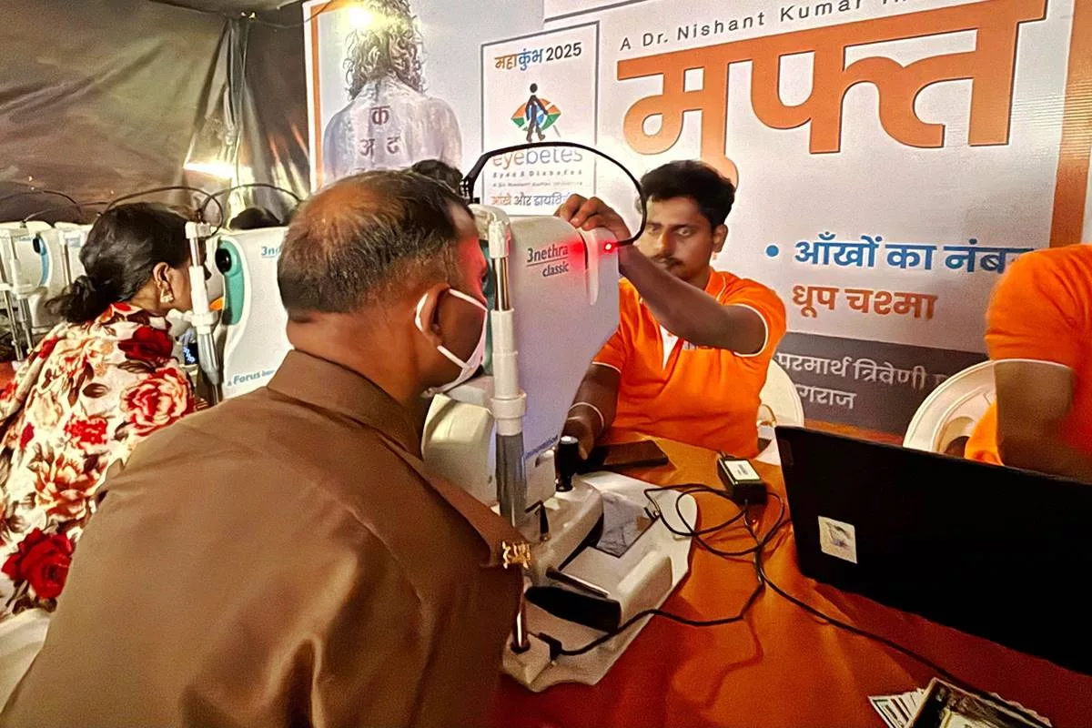 Eyebetes Foundation leads vision-saving drive at Maha Kumbh 2025