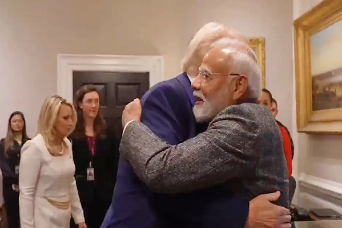 Trump welcomes PM Modi with hug at White House, says “we missed you a lot”