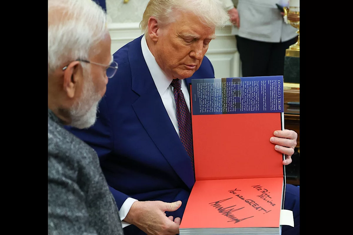 Trump gifts signed copy of his book to PM Modi, says ‘You are great’