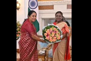 Delhi Chief Minister Rekha Gupta calls on President, VP