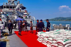 ‘Operation Brahma’: Indian Navy ships with relief material sail for quake-hit Myanmar