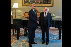 EAM Jaishankar calls on Ireland President Michael Higgins, discusses role of culture in strengthening nationhood