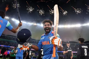 India record nervy 4-wkt win over NZ for third ICC Champions Trophy title