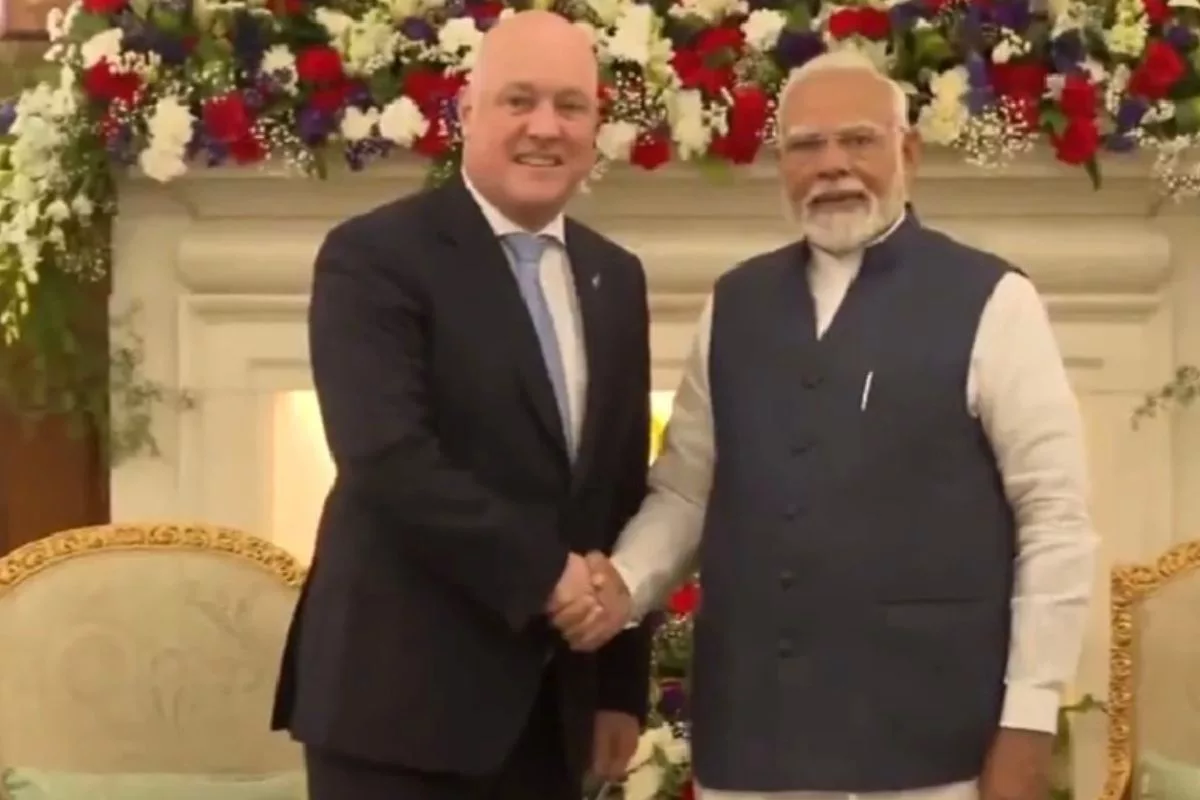 PM Modi, New Zealand’s Christopher Luxon hold bilateral talks at Hyderabad House in Delhi