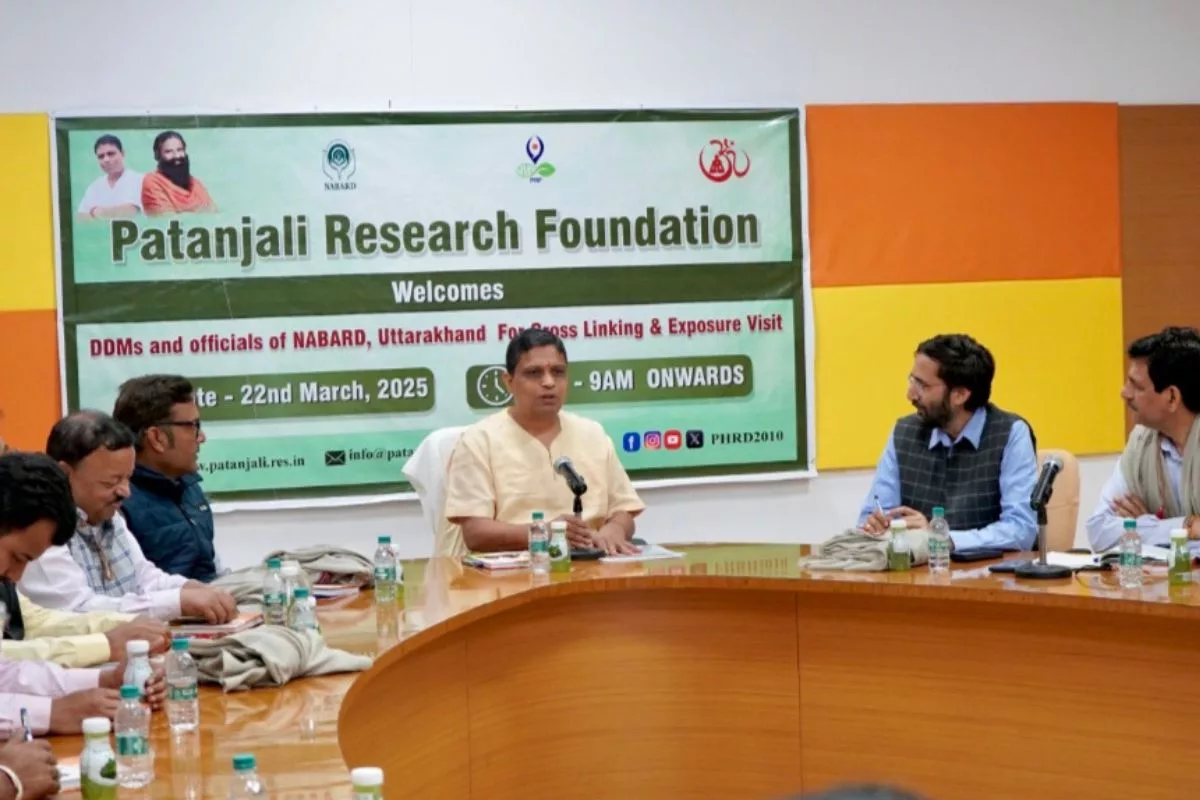 NABARD delegation visits Patanjali Research Institute to explore rural development initiatives