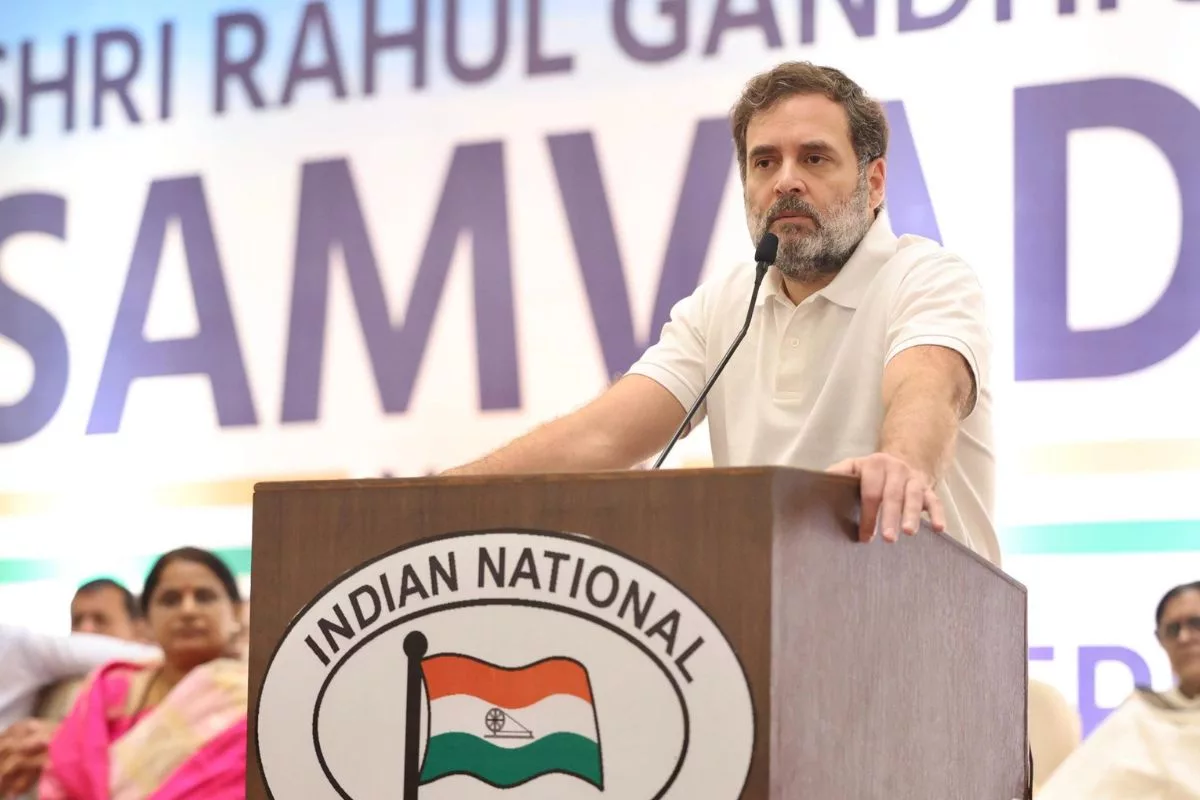 Two groups in Gujarat Congress, one is working for the BJP: Rahul Gandhi in Ahmedabad