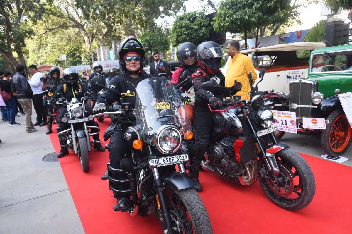 Breaking barriers: Female bikers debut at The Statesman Vintage & Classic Car Rally