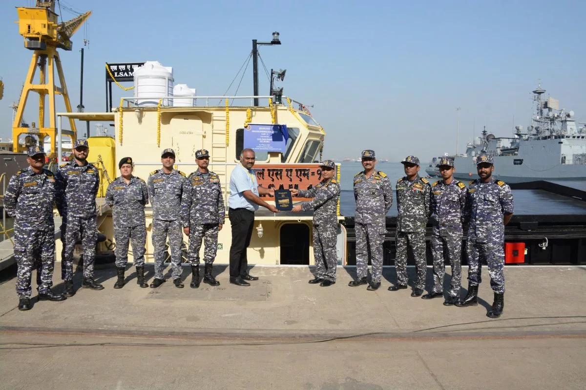 Indian Navy inducts 8th MCA barge, strengthening operational capabilities