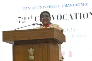 Extend helping hand to those left behind: President Murmu at PU convocation