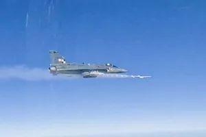 Tejas LCA AF MK1 test-fires Beyond Visual Range Air-to-Air Missile