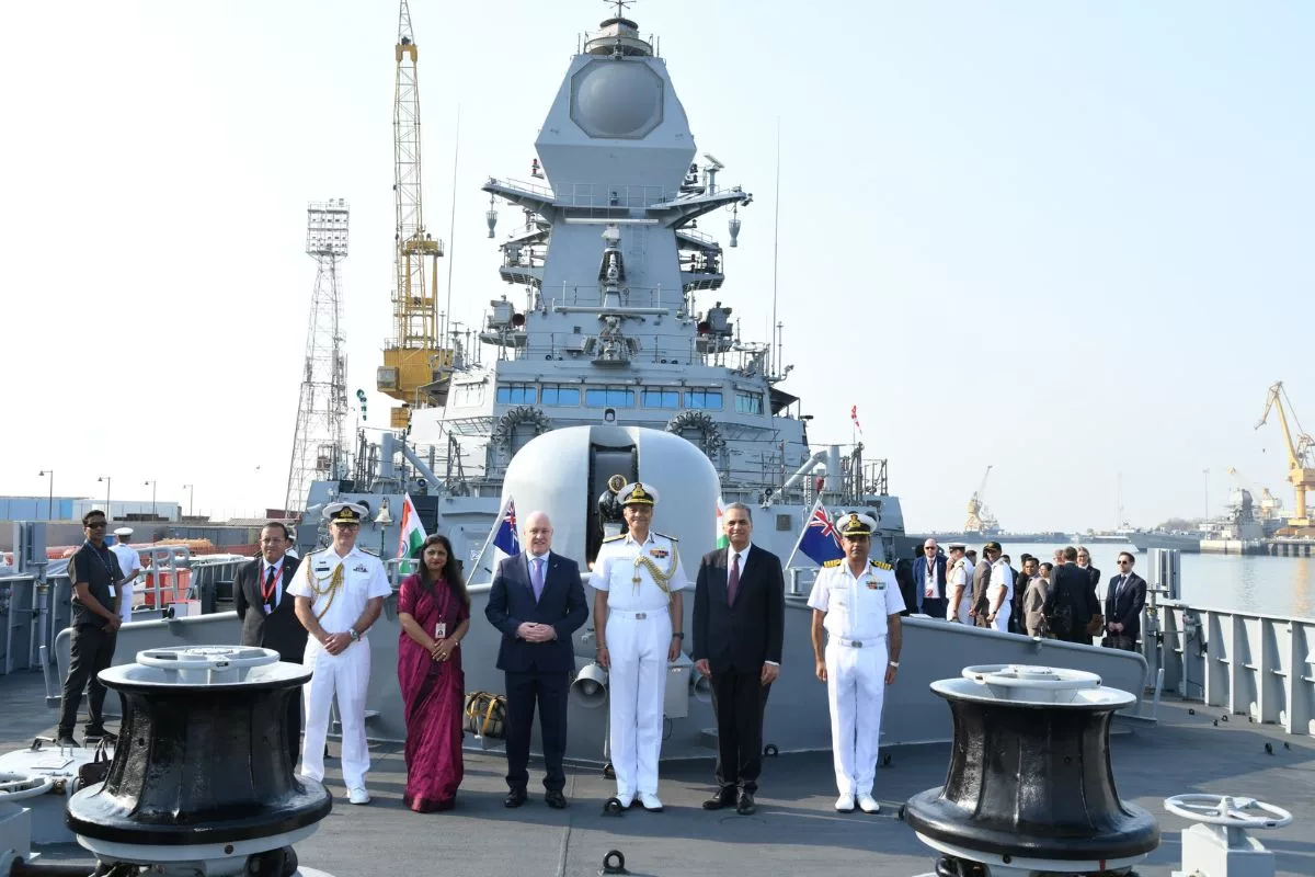 New Zealand Prime Minister Visits INS Surat, Strengthening Bilateral Naval Ties