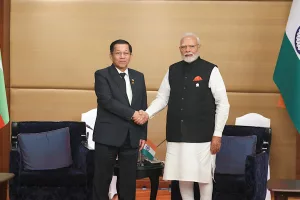 BIMSTEC Summit: PM Modi, Myanmar’s Aung Hlaing discuss quake relief, bilateral ties