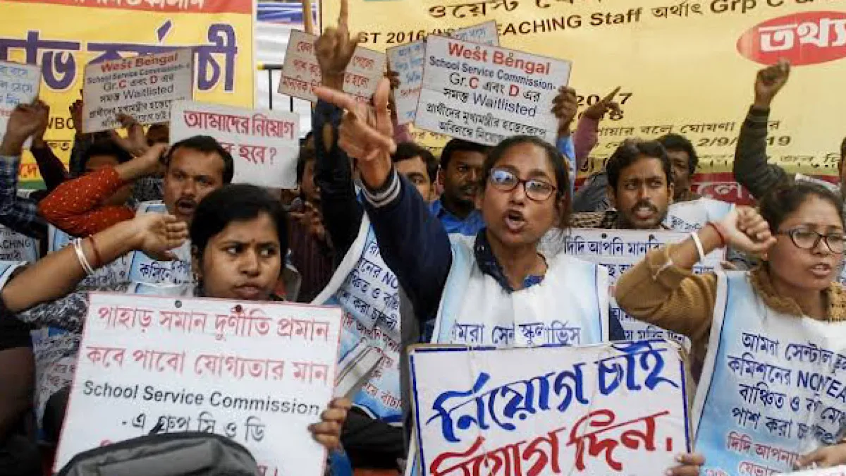 Teachers without jobs lock DI offices across north Bengal, demand reinstatement