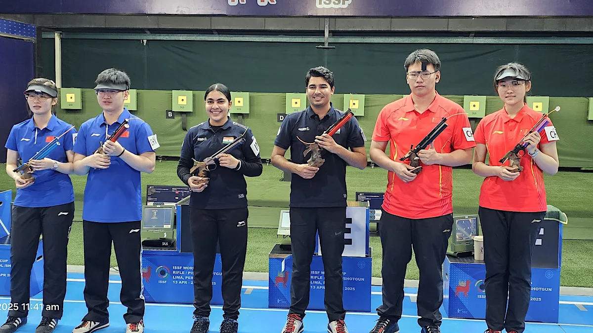 Shooting World Cup: Suruchi, Saurabh pair strikes gold in Lima