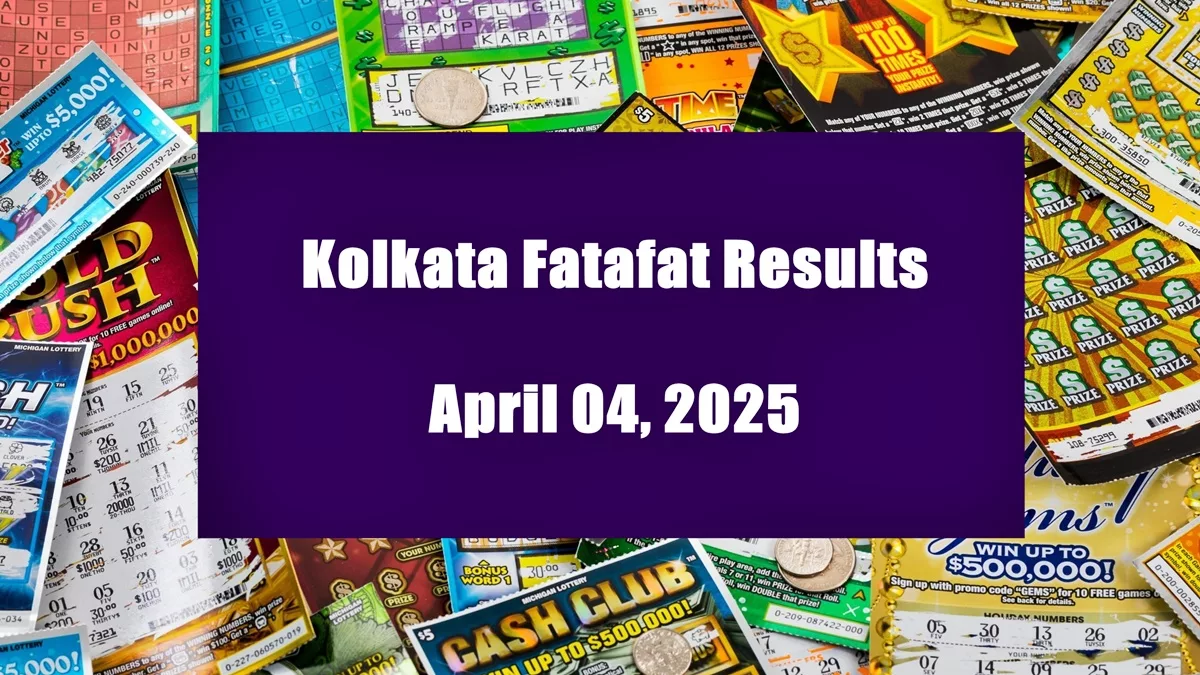 Kolkata Fatafat FF Result Today 04-April, 2025: Check the winning numbers now!