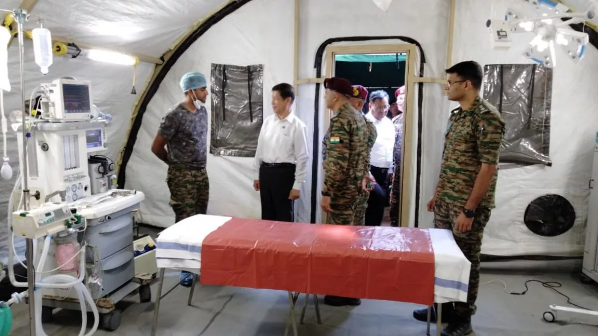 Operation Brahma: Indian Army sets up Field hospital in Mandalay as naval ships reach with relief material